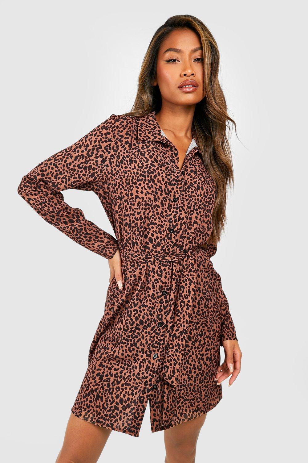 Vestito animalier clearance rosso